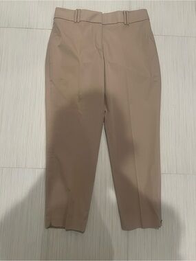 Timeless Ann Taylor Women's Cropped Dress Pants in Taupe